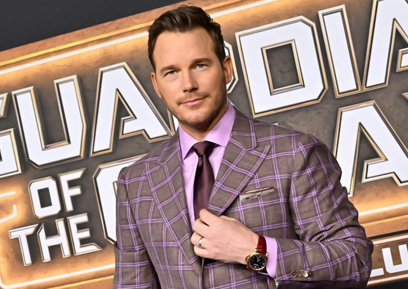 Chris Pratt at the Guardians of the Galaxy Vol. 3 premiere in a Panerai watch