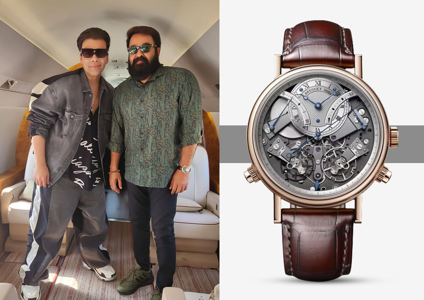 South Indian Actor Mohanlal wearing a Breguet Tradition