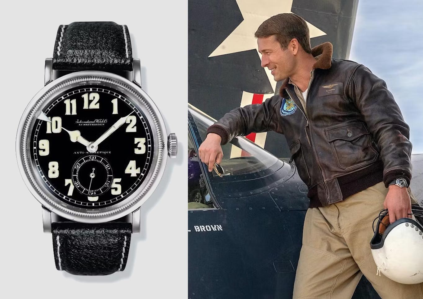 In Devotion, Glen Powell is wearing the Vintage IWC ref. 436 Pilot's Watch
