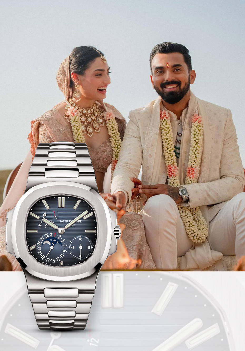 KL Rahul wore Patek Philippe For his wedding